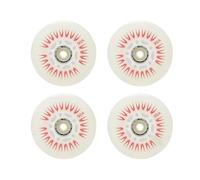 4 pièces Flash roues de patin à roues alignées 90A éclairage roue de patinage roues Flash chaussures de patinage à roulettes coulissantes 80mm 76mm 72mm 68mm pour les parcs, les patinoires(Red 68mm)