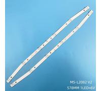4 Pieces FOR 2TV Bandes de rétroéclairage avec règles de bande, 578mm 6 gible, LED de nouveau téléviseur pour BBK 32LEM-1059/T2C 32LEX-5043/T2C 32LEX-7powerway/TS2C MS-L2082 V1 V2 LA021 ""Nipseyteko