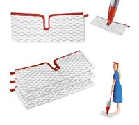 4 Pieces for Vileda Spray Mop Refill Microfibre Kit, 2 in 1 Reusable for Vileda 1-2 Spray Max Mop Refill, pour Enlevez Les Taches Sales Gardez Le Sol Propre, Lavable en Machine
