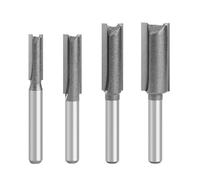 4 Pièces Fraise À Bois Tige De 1/4 Pouces Lame Tranchante Mèche De Routeur À Coupe Droite Pour Un Rainurage Propre Dans Les Matériaux Durs Wolfride Straight Cut Router Bit