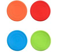 4 Pièces Frisbee pour chien Jouet pour Chien Lancer de chien pour Lancer de Chien, Formation, Jouer et Attraper