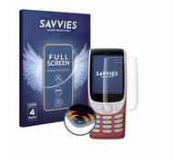 4 Pièces Full-Screen Ecran Protection Savvies pour Nokia 8210 4G Full Cover Film Protection 3D Curved [Couverture Complète T