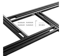 4 pièces Gabarit de fraisage réglable 800 x 800 mm, Guide de fraisage et gabarit pour défonceuse, aide de fraisage en bois pour rainures carrées et rectangulaires