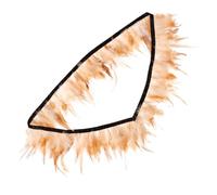 4 Pièces Garniture en Plumage DIY, Bordure Décorative à Couper | Plume, Longueur et Forme Personnalisables, Finition pour Toits de Cabane, Usage Hivernal