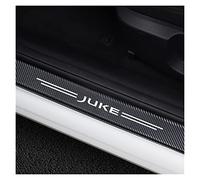 4 PièCes Garnitures De Seuil PortièRe Voiture en Fibre de Carbone, Pour Nis-san Juke Protecteur De PéDale De Seuil De Porte,Autocollant De Protection Couverture De Seuil