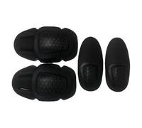 4 Pièces Genouillères Et Coudières De Protection, Antidérapantes, Souples, Respirantes, Noires