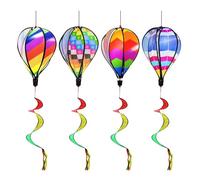 4 Pièces Girouette Mongolfière, Spinner De Vent De Jardin, Éolienne Mongolfière, Extérieur Suspendu Ballon À Air Chaud Rotating, Montgolfiere A Suspendre pour Jardin De Pelouse De Patio Extérieur