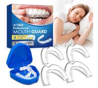 4 Pièces Gouttiere Dentaire Bruxisme,Protege Dent Bruxisme, Protege Dent Nuit,Empêcher Le Grincement Des Dents, Bon Pour Le Sommeil,Facile à Transporter (2 cm de hauteur)