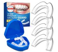 4 Pièces Gouttiere Dentaire Bruxisme, Protege Dent Bruxisme, Réutilisables, une meilleure respiration, Discret et Léger