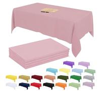 4 pièces Grand 137×274cm Rose métallisé Nappes Jetable Rectangulaire