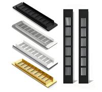 4 PièCes Grille Aeration Rectangulaire, Grille Cache Radiateur 300X100mm GrillE Ventilation Pour Armoire à Chaussures Armoire éVier Cuisine CuisinièRe Armoire Vitrine(Blanc,100 * 300)