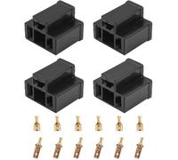 4 pièces H4 prise de phare automobile connecteurs mâles et femelles prise d'ampoule 3 broches pour ampoules de phare H4