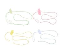 4 Pièces Harnais Laisse pour Hamster Ailes Ange Réglable en Nylon | Style Gilet, pour Écureuils et Hamsters, Répartition Uniforme Traction, Sorties Extérieures