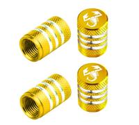 4 Pièces Haute qualité Bouchons de Valve de Voiture Compatible avec pour Abarth Fiat Ducato 500 500L 124 Spider Coupe Panda - Robuste et étanche,B