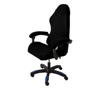 4 pièces Housse de Chaise de Bureau avec Accoudoirs,élastique épaissi, Housses de Chaise de Gaming en Lavables,Housses de Chaise de Gaming, avec Fermeture éclair, Convient aux chaises d'ordinateur