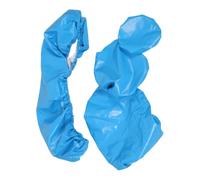 4 Pièces Housse de Fauteuil Dentaire PU Imperméable Quatre Pièces Bleu | Doublures Séparées pour Appuie-tête, Dossier, Siège et Tabouret Praticien, Tissu Extensible, Fixation Antidérapante