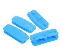 4 Pièces Housse en Silicone Bleue, Résistante à Chaleur | 40 à 240 °c, Installation Facile à Glisser, pour Marmites et Cocottes en Fonte à Maison