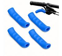 4 Pièces Housses en Silicone pour Leviers de Frein de Vélo, Longueur 7,8 cm, Revêtements Bleus à Surface Texturée, pour VTT, Vélo de Route, Vélo Électrique, Trottinette et Leviers Compatibles
