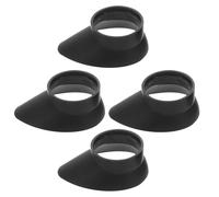 4 Pièces Œilletons en Caoutchouc Noir, Confort | Coussins Souples, Blocage de Lumière , Meilleure Netteté, pour Observation Scientifique et Nature