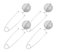 4 Pièces Infuseur Thé,Boule a the Filtre à Pince Boules,Epices Tea Ball Tamis de Inoxydable Acier Filtrante,Filtres Fine Handle Maille Pinces,Réutilisable Vrac Manche Strainer,pour Théière équipement