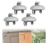 4 Pièces Intérieur Pare-Soleil Crochet Support d'attache, Crochet de Pare-Soleil, Clip pour Visière de Voiture, pour Voiture Compatible avec Audi A1, A3, A4, A5, Q3, Q5, A7, B6, B7, B8, S4, S5 TT