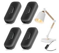 4 Pièces Interrupteur Lampe De Chevet, Bi-Polaire, Bascule Bipolaire, Touche Basculante, Cordon En Ligne