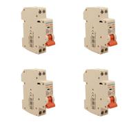 4 pièces interrupteur magnétique compact 10 A C10, 1 P+N 6000 A courbe C, Slim Solo 1 module DIN 220 V AC