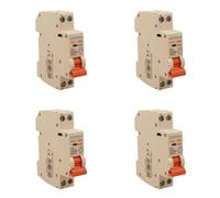 4 pièces interrupteur magnétique compact 16 A C16, 1 P+N 6000 A courbe C, Slim Solo 1 module DIN 220 V AC