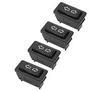 4 Pièces Interrupteurs de Lève-Vitre électriques, Double Flèche Switcher de Fenêtre D'alimentation, 5 Broches DC 12V 24V Universel de Voiture Verre Interrupteurs D'entraînement avec Lampe Verte