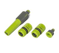 4 Pièces Jardin Set 1/2 " Vert Jeu de Raccordement Tuyau Schlauchverbinder