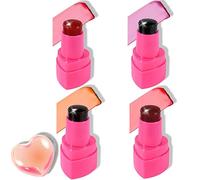 4 Pièces Jelly Blush Stick, Essence Blush Blush Cream Hydratant, Bâton De Fard À Joues Crème, Blush pour Les Joues, 3 en 1 Facile à Barbouiller, Fille Mignonne