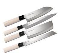 4 Pièces jeu de couteaux japonais '03A'- couteaux haiku home