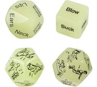 4 Pièces Jeu de Dés Couple Cadeau Ŝèxe DéS de Couple Dés Lumineux Dés Qui Brille dans DéS Jeux pour Āḋȗltes Romantique Acrylique Jeu de Parfait pour Les Anniversaire, la SaintValentin et Les Couples