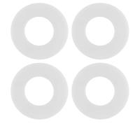 4 pièces Joint Chasse d'Eau pour WC, Joint WC Chasse Deau, Membrane Chasse d'Eau, Pièces de Rechange Spülkasten, Dichtung de Remplissage, Ø Ext. 27 mm, Ø Int. 23 mm, Hauteur 15 mm, Blanc