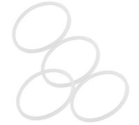 4 Pièces Joint D'étanchéité en Silicone Blanc Lot de Remplacement | Joint Bouchon Gourde Isotherme, Facile à Nettoyer, Étanche, Compatible Plupart des Gobelets