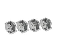 4 Pièces Joint pivotant joint tournant en alliage de zinc caméra de sécurité articulation pivotante en métal articulation à pivot en alliage de zinc tube carré Profilé en aluminium