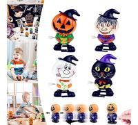 4 pièces Jouets à Remonter de Chat Citrouille pour Enfants,Amusants Mignons Jouet Mecanique Horlogerie Sauter pour Halloween,Petits Jouets Cadeaux Fête,Bonbons Pochette Remplissage de Sac Cadeaux