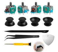 4 Pièces Joystick pour Manette PS5, Remplacement Analogique 3D Module Potentiomètre, Joysticks pour Sony PS5, Thumbstick Manette Accessoires
