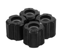 4 Pièces Kit de Bagues pour Tondeuse en PE Noir, Tubes 26 et 28 MM | Montage Facile, Usage, Pièces de Rechange pour Débroussailleuse, Lot de Quatre, Finition Noire