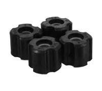 4 Pièces Kit de Bagues pour Tondeuse, Modèles 22,5 23,5 24,5 25,5 | PE Noir, Amortissement des Vibrations, Pose Simple, pour Tubes Aluminium 26mm et Travaux de Jardin