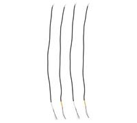 4 Pièces Kit de Câblage 4 Fils Blindés Câble Noir en Cuivre Étamé | Compatibilité Polyvalente pour Pédales et Basses, Adapté aux Musiciens et Luthiers, pour Répétitions