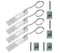 4 Pièces Kit de Capteur de Pesée Numérique 5kg Hx711 en Acier