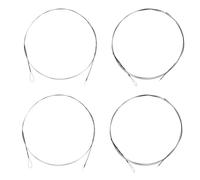 4 Pièces Kit de Cordes de Remplacement en Métal, Jeu Complet | Projection Renforcée, Réglage Rapide et Stabilité Climatique, pour Sessions D'enregistrement et Scène Couleur Aléatoire