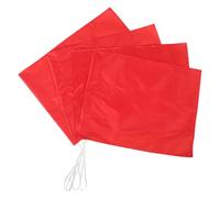4 Pièces Kit de Drapeaux D’arbitre de Football Rouge 50x39cm | Remplacement pour Entraînement et Matchs sur Terrain, Haute Visibilité, Résistant à L’effilochage la Décoloration