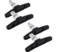 4 pièces kit de frein vélo pour Shimano | 2 paires de patins de frein noir pour le vélo | V-brake 70mm V-brake symétrique | plaquettes de frein | gommes de frein | kit de patins de frein | patins de f