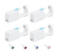 4 pièces Kit de Piercing Nez Jetable Pistolet à Piercing Piercing Nez Pistolet deClous D'oreille, Sûr et sans Douleur, Pour Homme et Femme