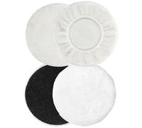 4 Pièces Kit Polissage Voiture, 125mm Tampon de Polissage en Laine, Épais Tampons pour Polissage de Voiture Meulage Cirage, Tampon de Polissage en Laine d'agneau
