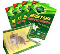 4 Pièces l' écolo Piège à Rats, Pièges à Souris, Dératisation Rapide Plaques Collantes Sourie, Puissant Plaques de glu Anti Rat et Rongeurs - Grande (Nouvelle édition 31cm x 21cm)