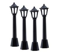 4 pièces lampadaires modèle chemin de fer lampadaire lumières