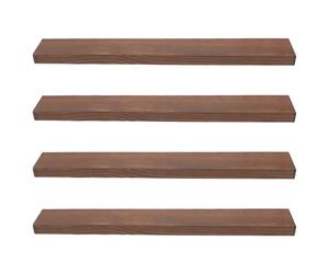 4 Pièces Lattes en Bois Traité 10x40x400mm pour Loisirs Créatifs | Surface Fine et Texturée, Prêtes à L’emploi, Faciles à Graver, Adaptées aux Clôtures de Jardin et Décors Muraux